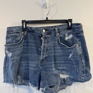 Wild Fable Blue Distressed Jean Shorts